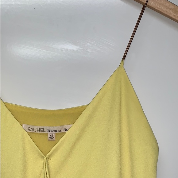 RACHEL ROY Chain Yellow Green Top - Picture 2 of 4